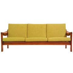 Vintage Brazilian Exotic Wood Sofa