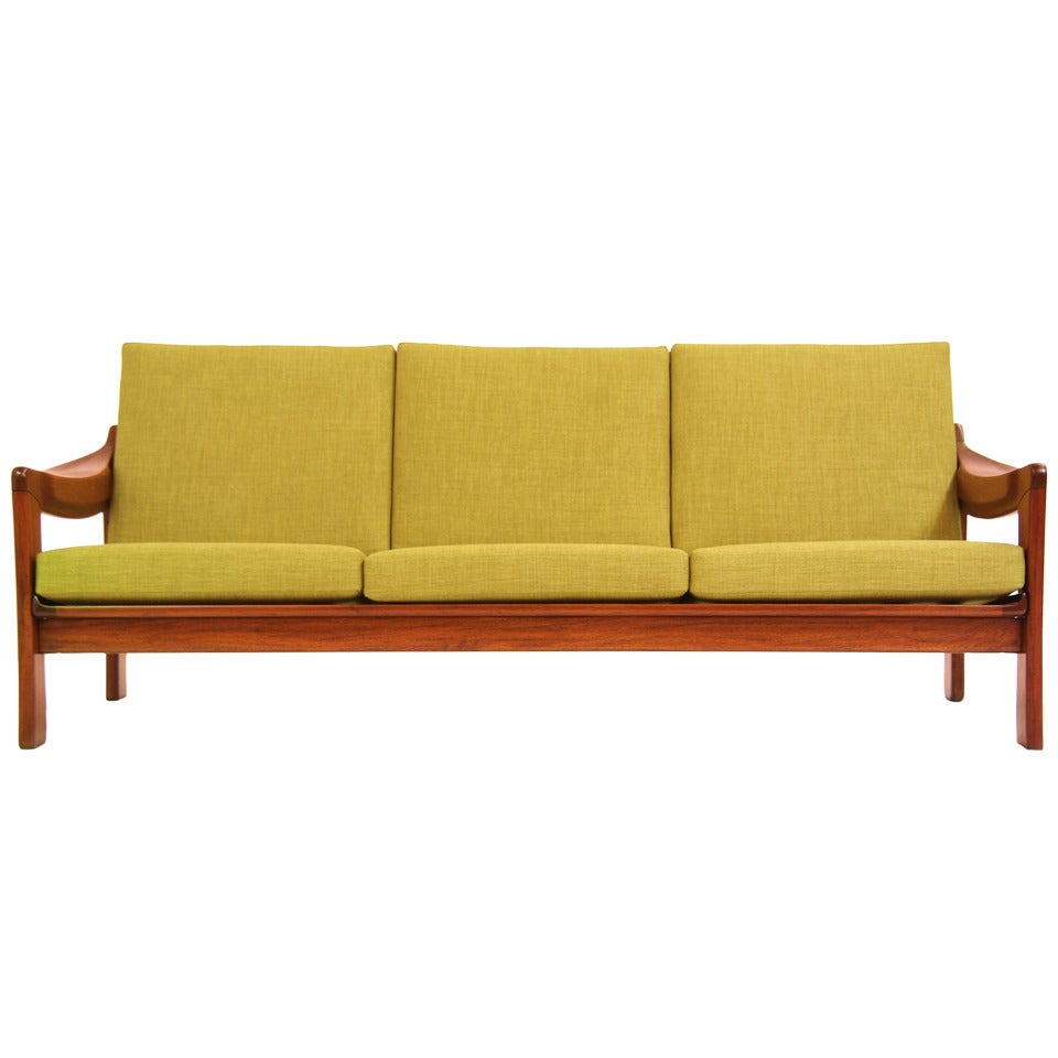 Vintage Brazilian Exotic Wood Sofa