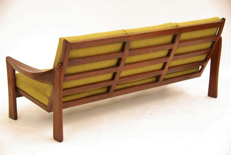 Vintage Brazilian Exotic Wood Sofa 2