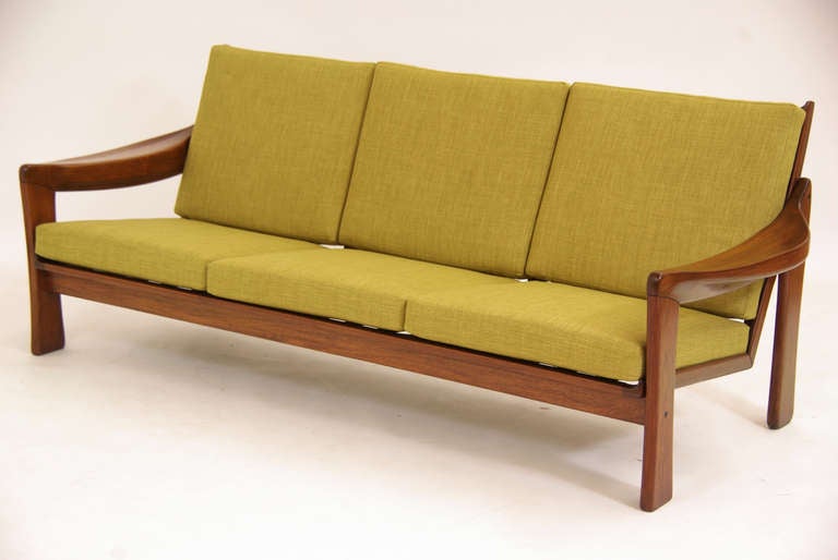 Vintage Brazilian Exotic Wood Sofa 1