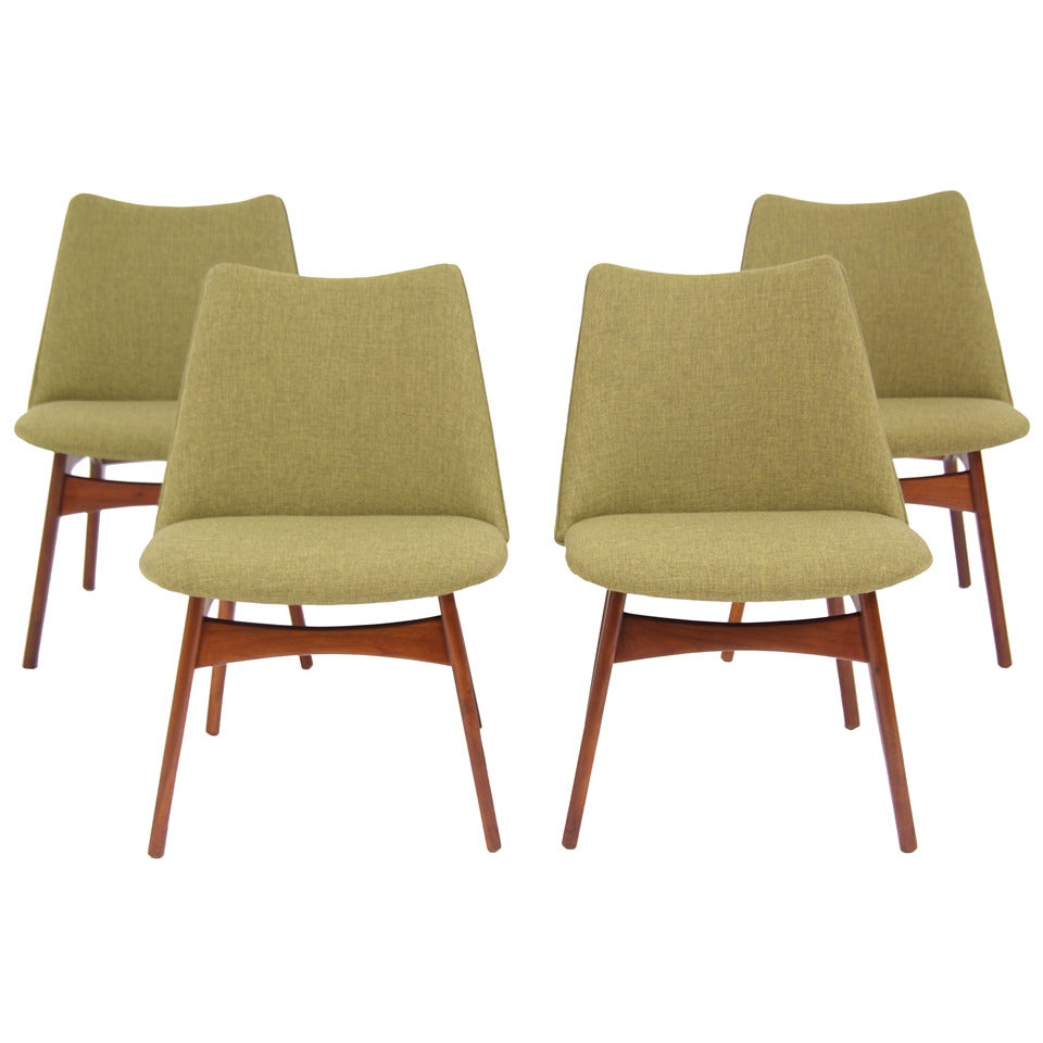 Craft Associates Walnut Dining Chairs by Adrian Pearsell