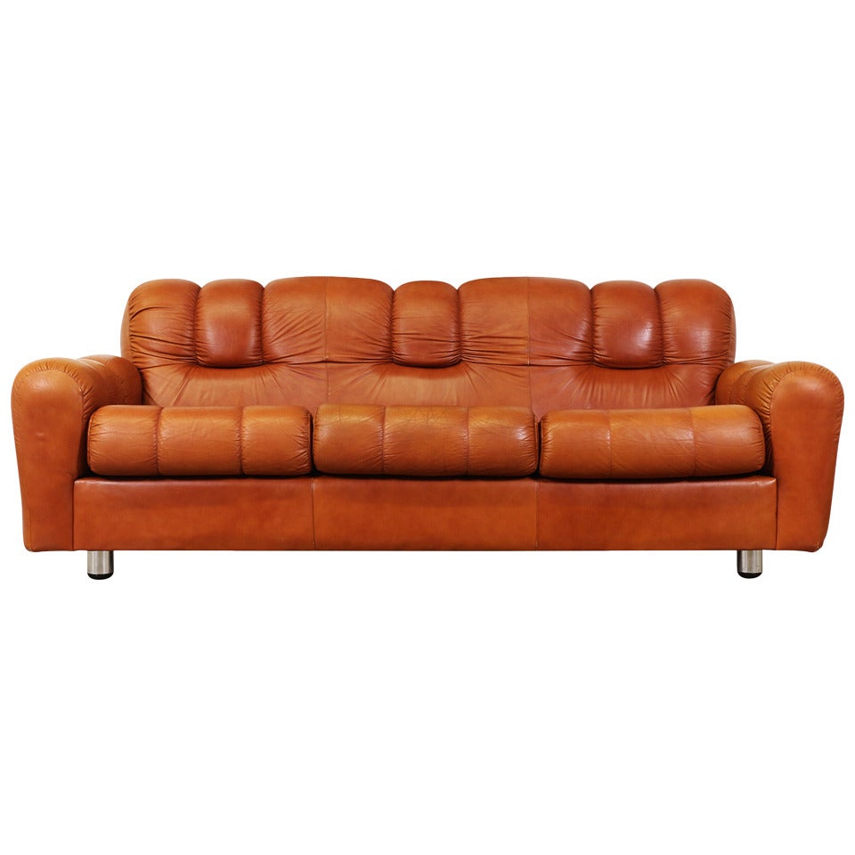 Tuffted Leather Sofa 31