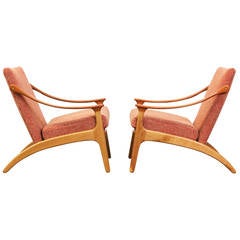 Arne Hovmand-Olsen Lounge Chairs for Mogens Kold
