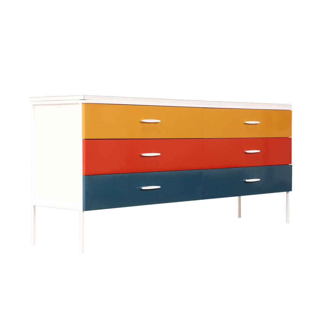 Vista of California Multi Color Lacquer Dresser at 1stDibs