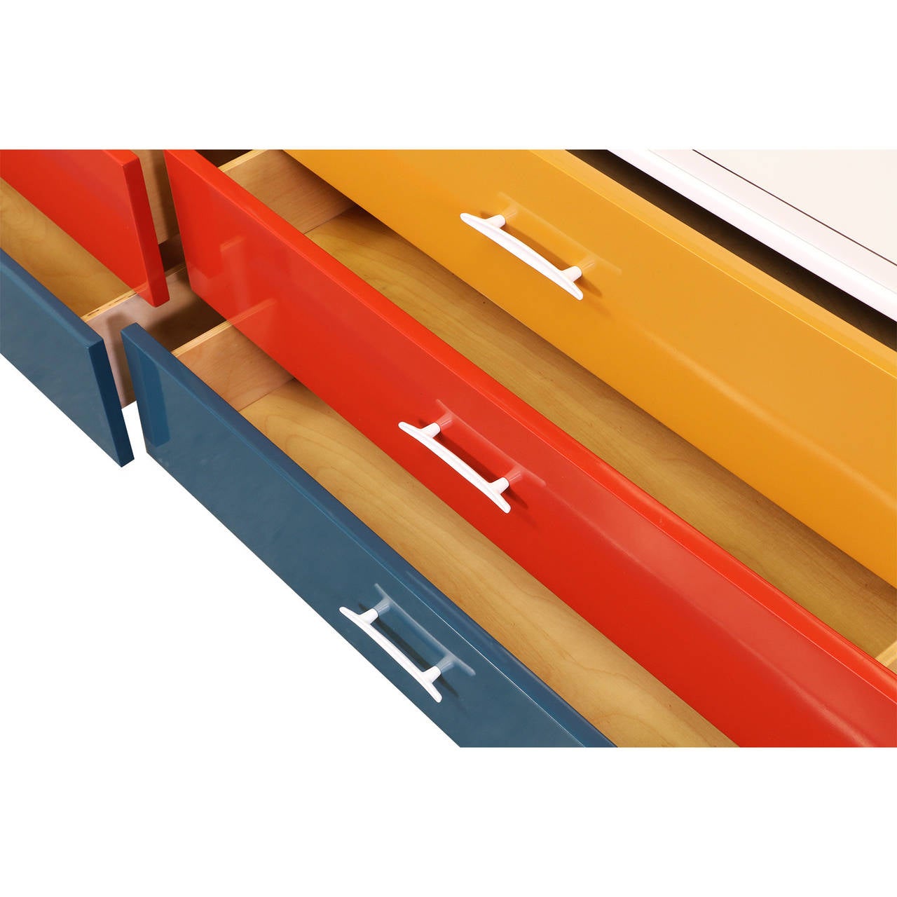 Vista of California Multi Color Lacquer Dresser at 1stDibs