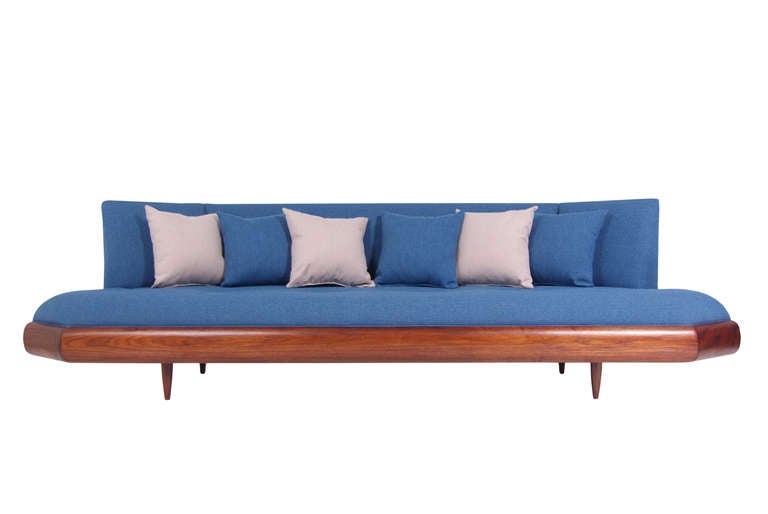 Mid-Century Modern Craft Associates Vintage Walnut Sofa by Adrian Pearsall