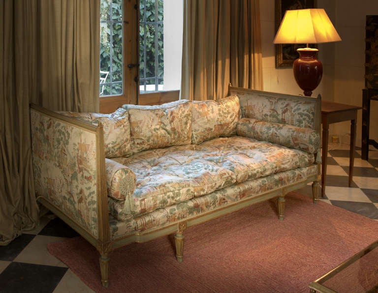 A Louis XVI style daybed by Pierre Lottier In Good Condition For Sale In Madrid, ES