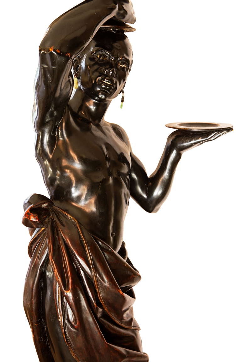 Venetian Polychrome-carved Wood Blackamoor