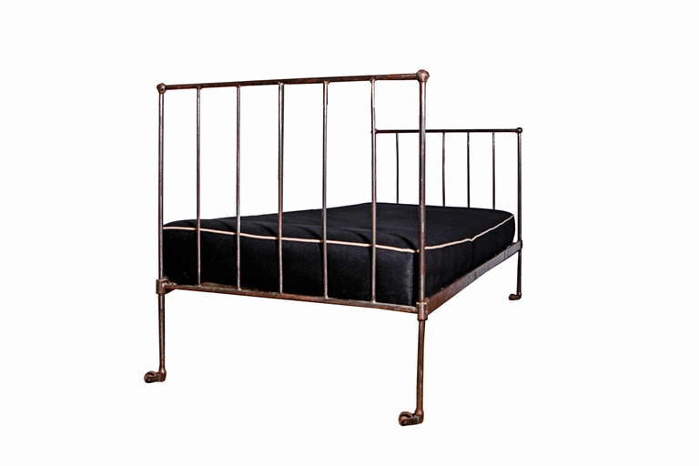 Pair of 19th Century French Iron Campaign Beds For Sale 1