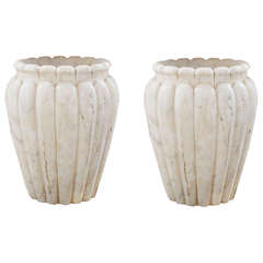 Pair of Syrian Marble Vases