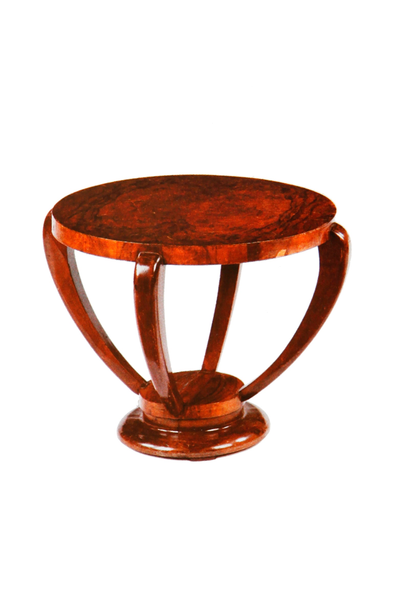A French Walnut Occasional Table By Jules Leleu For Sale
