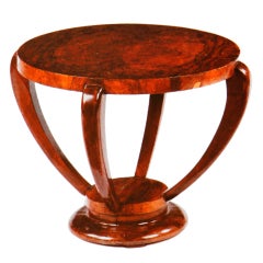 A French Walnut Occasional Table By Jules Leleu