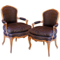 Pair of French Louis XVI Fauteuils
