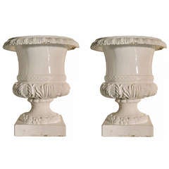 Antique A Pair Of Italian 19th Century Porcelain Vases