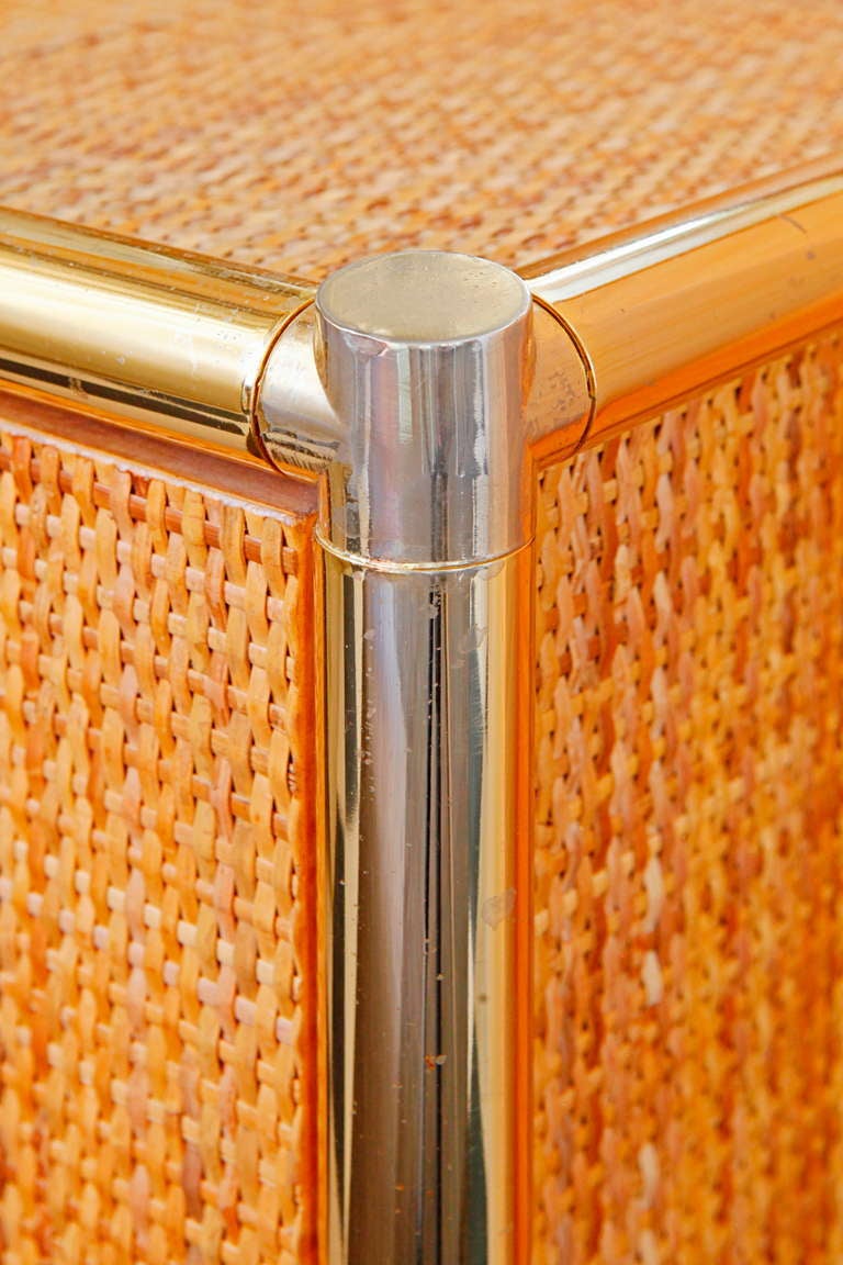 A french faux bamboo Maison Baguès buffet