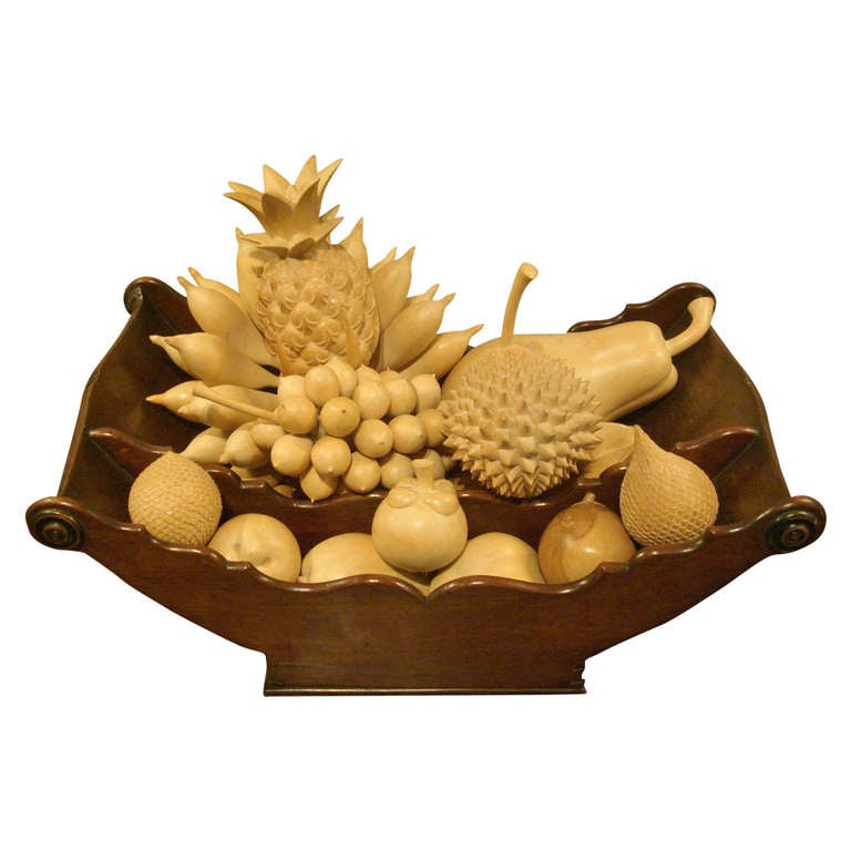 Jamaican Hardwood in the Form of Various Fruits at 1stdibs
