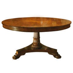 A wonderful Regency period circular rosewood centre or breakfast table.