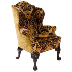19th Century Mahogany and Beech Wing Chair in the 18th Century Manner 9