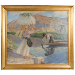 Danish Oil Painting by Peter Hansen