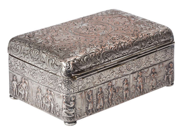 decorative silver box