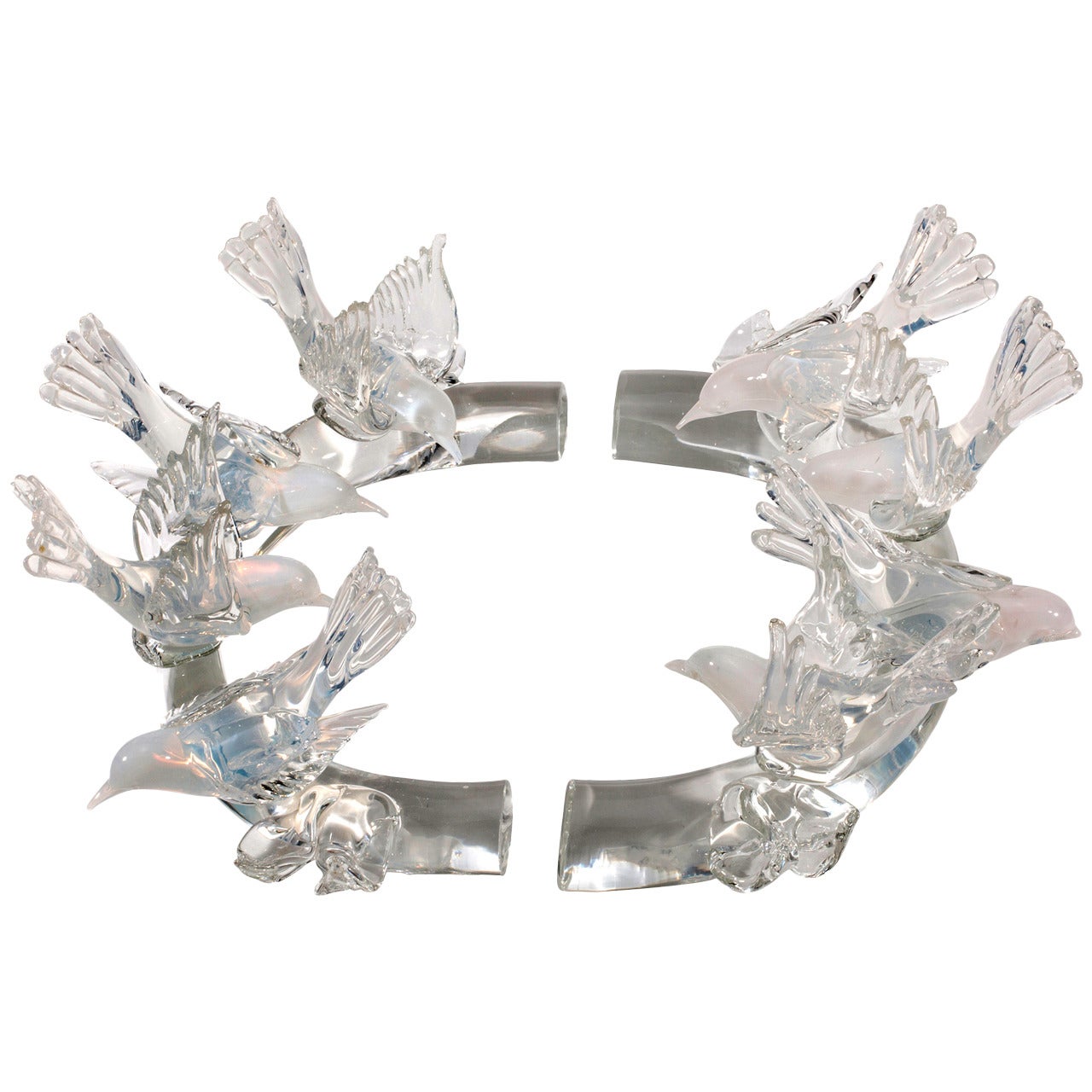 Murano Glass Bird Centerpiece
