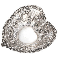 Sterling Silver Pierced Heart Dish