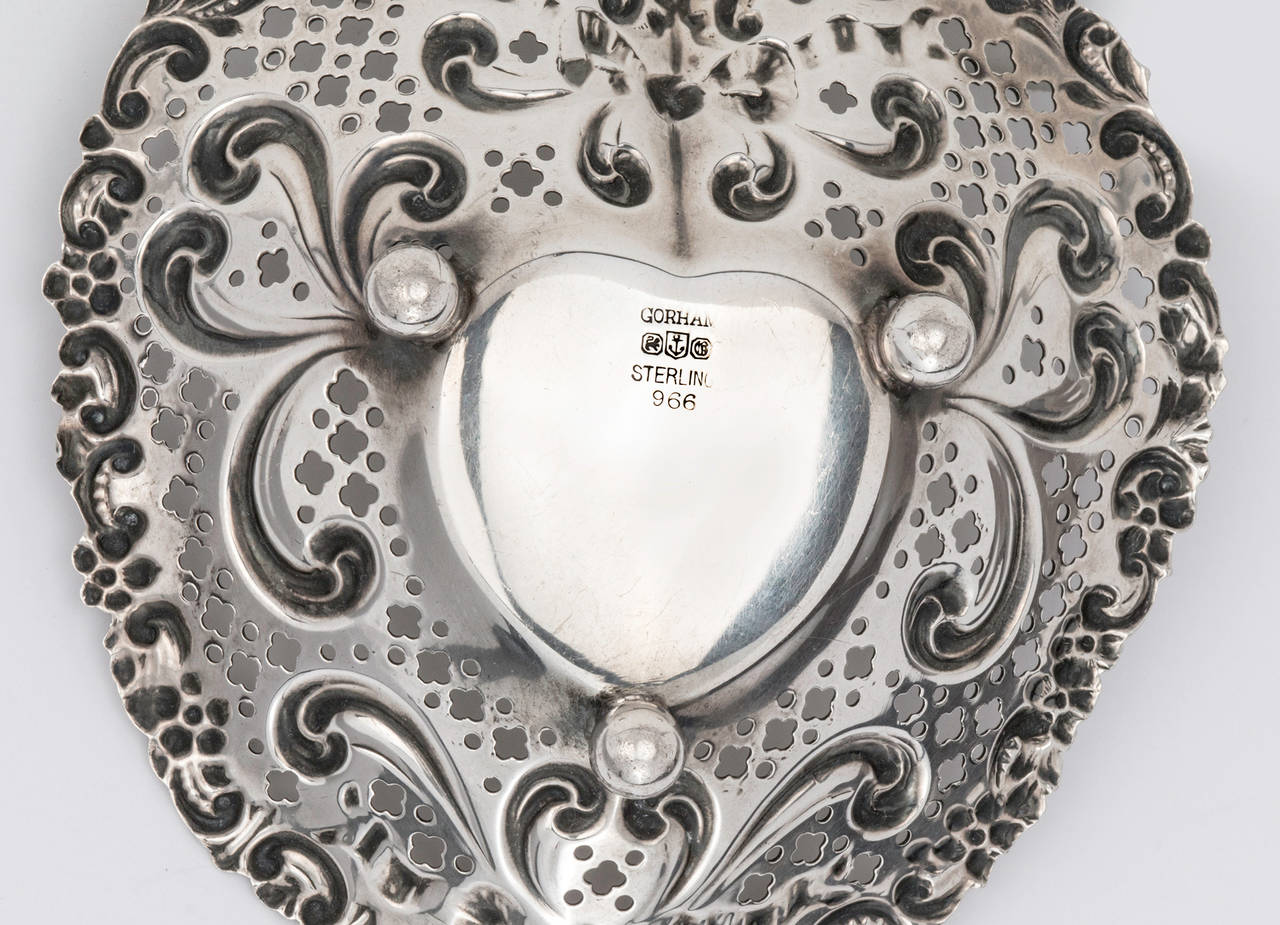 Sterling Silver Pierced Heart Dish 2