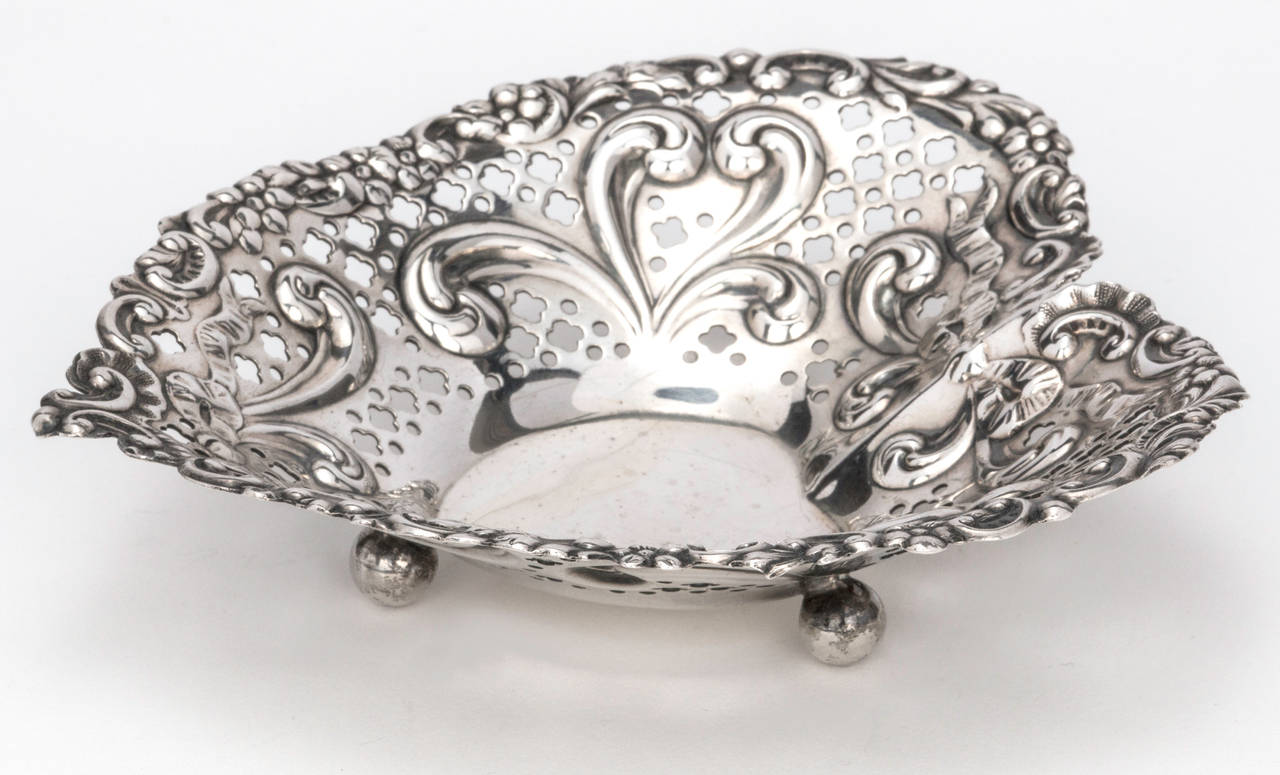 Sterling Silver Pierced Heart Dish 1