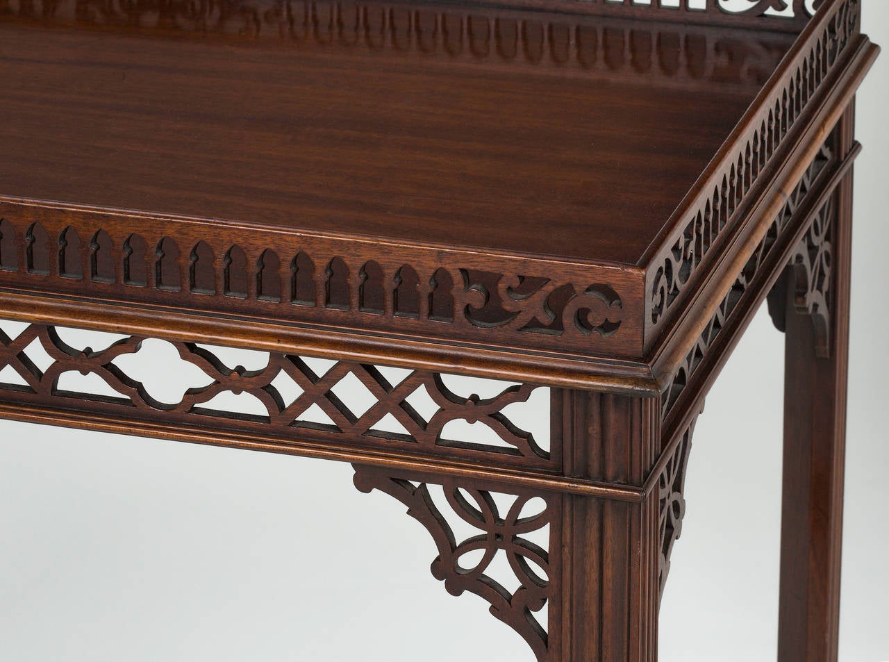 Mid-20th Century English Chippendale Tray Table