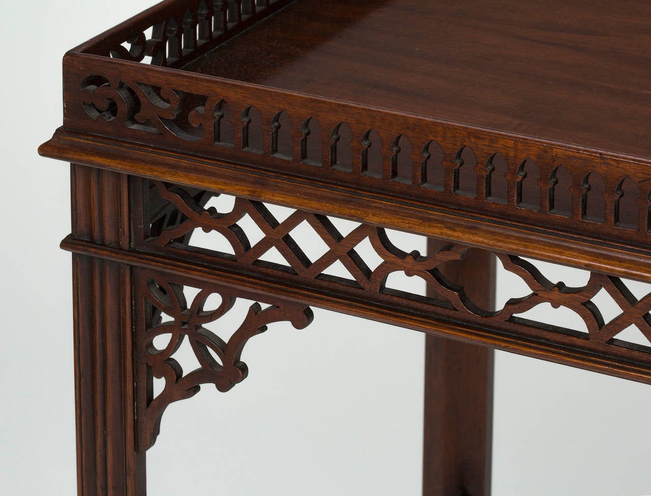 English Chippendale Tray Table 1