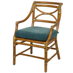 McGuire Bamboo and Leather Chair