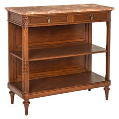 A. Schomas, French Marble Top Buffet Sideboard Server