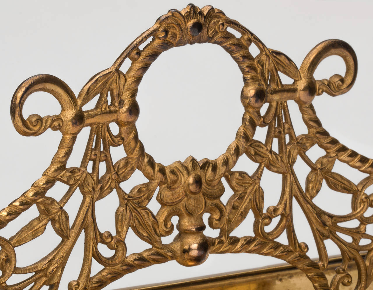 French Antique Gilt Bronze Magazine Rack, circa 1900s 3