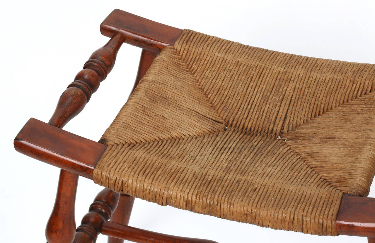 Rush Seat Bench 1