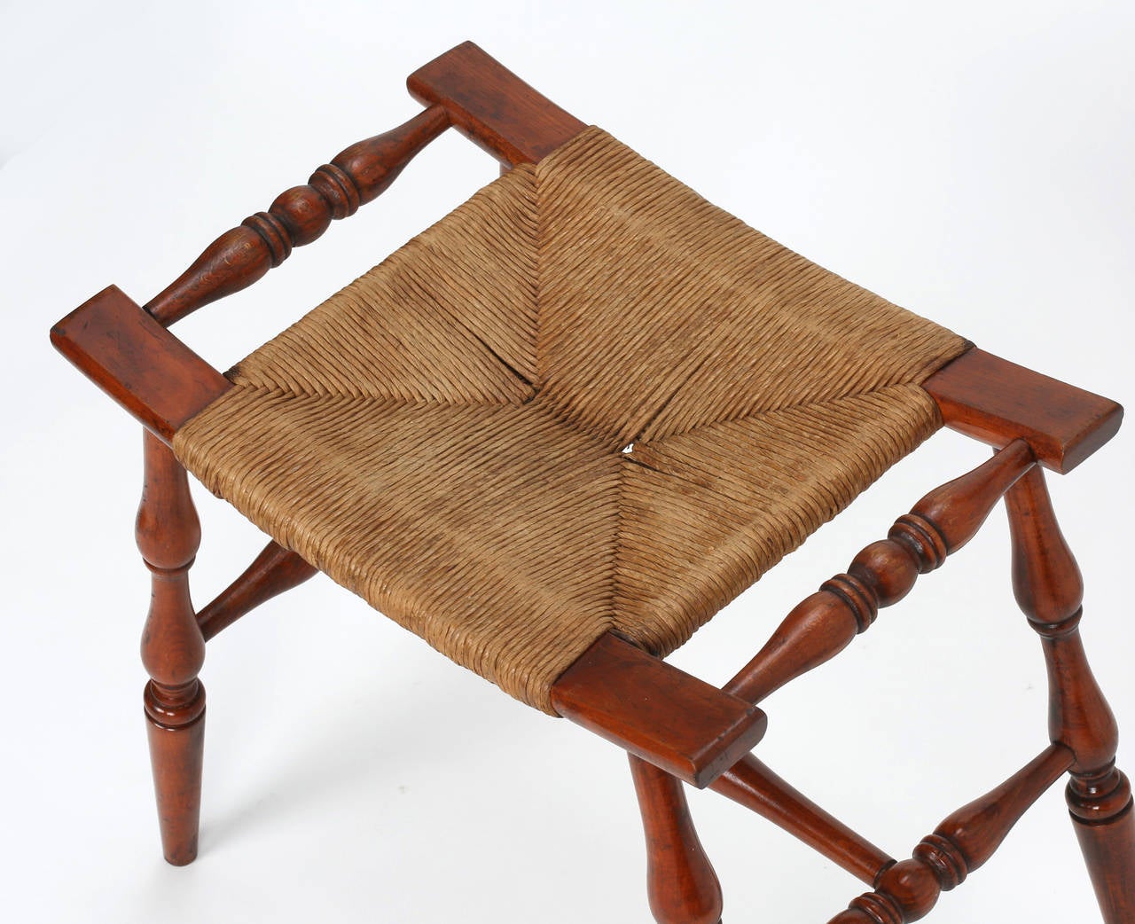 Rush Seat Bench 4