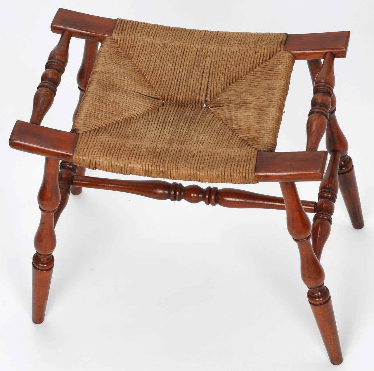 Rush Seat Bench 6