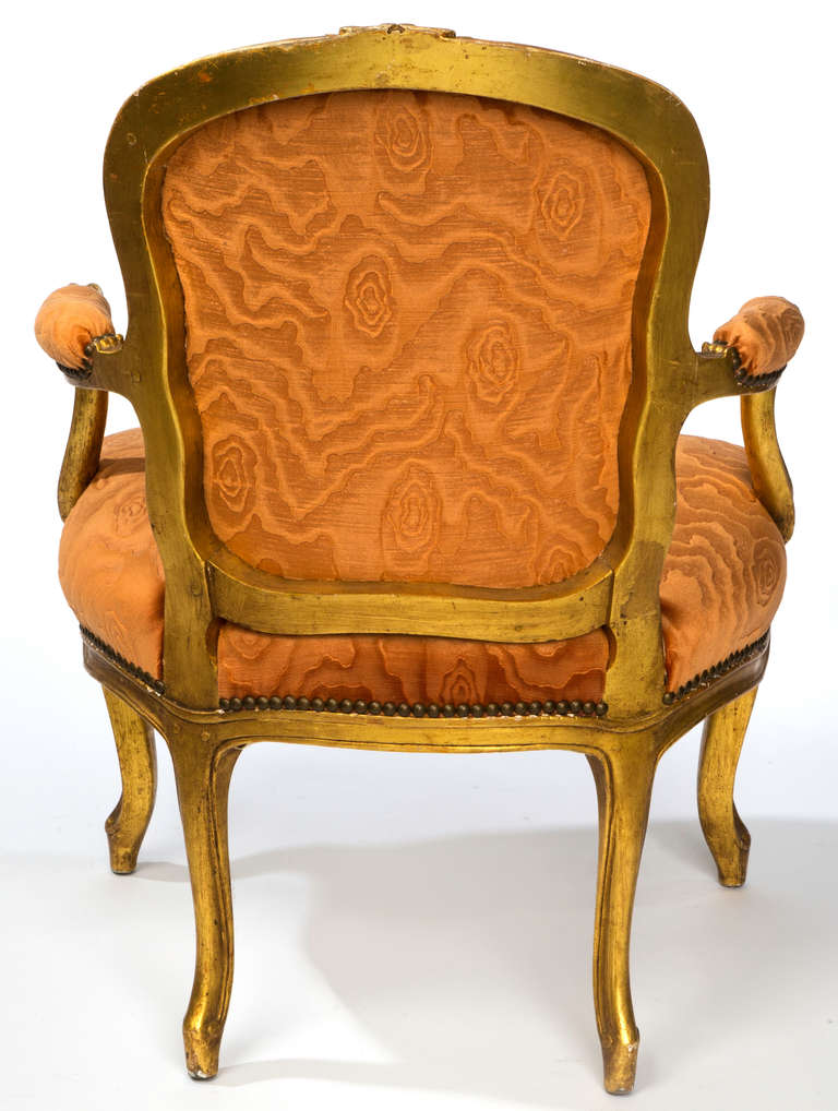 19c. Pair French Arm Chairs For Sale 1