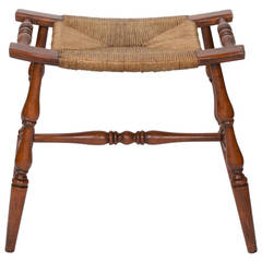 Rush Seat Bench