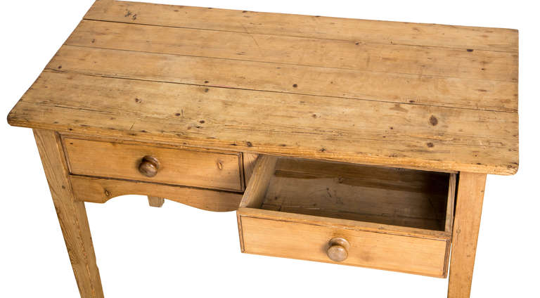 19th Century Rustic Pine Table/Desk 2
