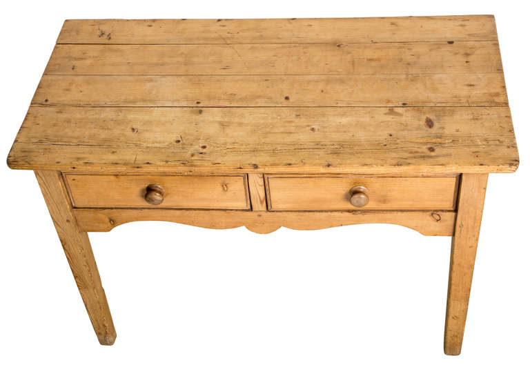 19th Century Rustic Pine Table/Desk 3