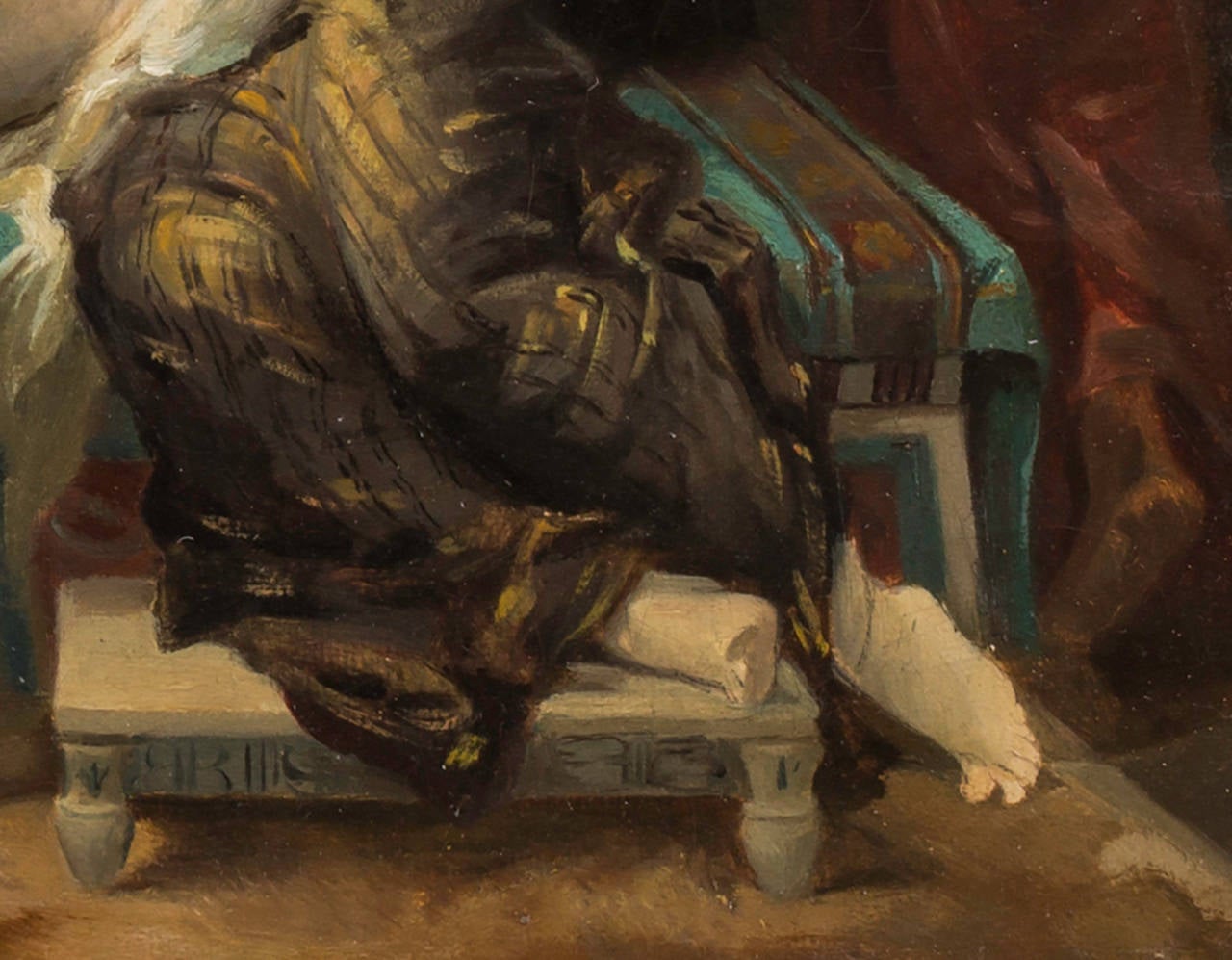 Peinture, Orientalist Marie Rodigue, 19ème siècle Bon état - En vente à Summerland, CA