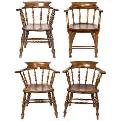 Vintage English Style Captain's/Pub Chairs