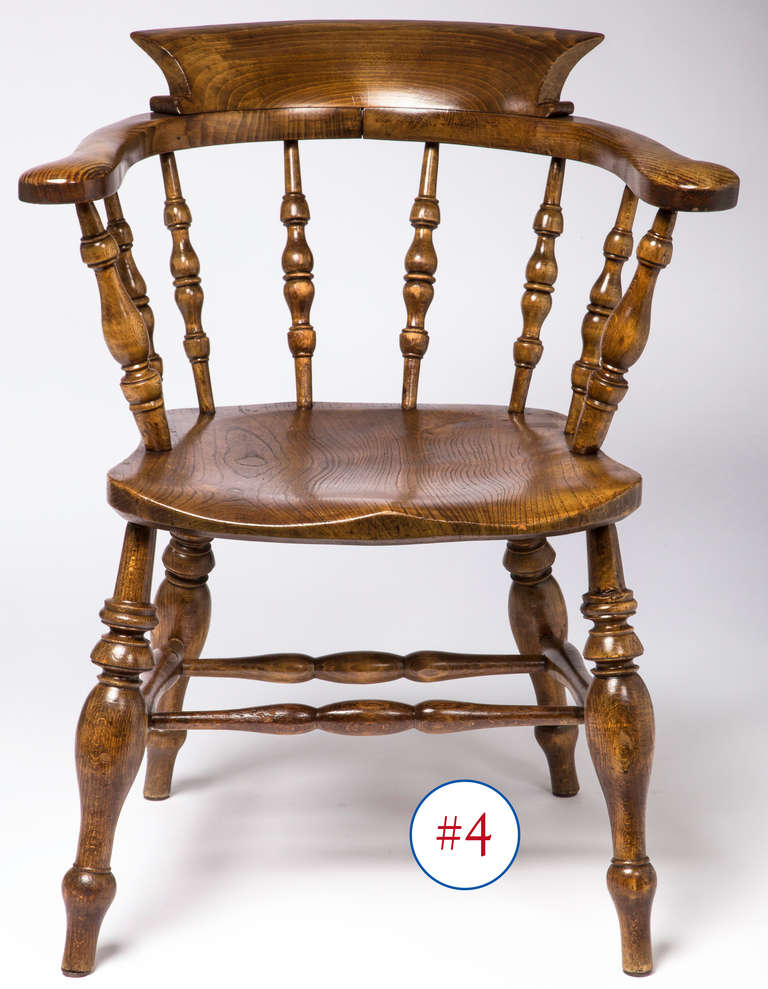 English Style Captain's/Pub Chairs In Excellent Condition In Summerland, CA