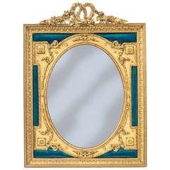 1900s Bronze Dore Photo Picture Frame