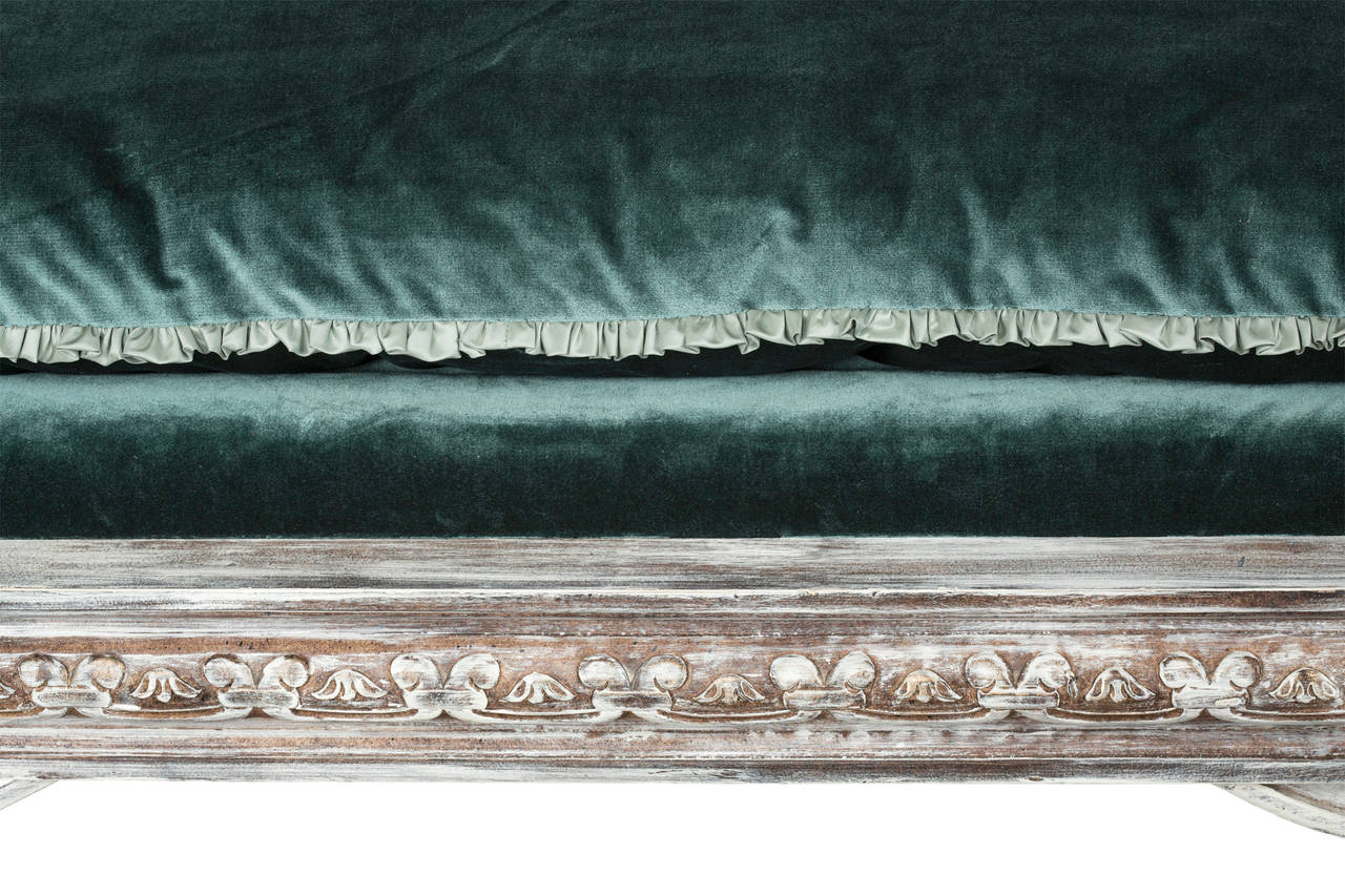 Large Dramatic Italian Painted Bench, circa 1900 4