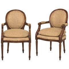 Pair of Louis XVI Style Armchairs, circa 1920