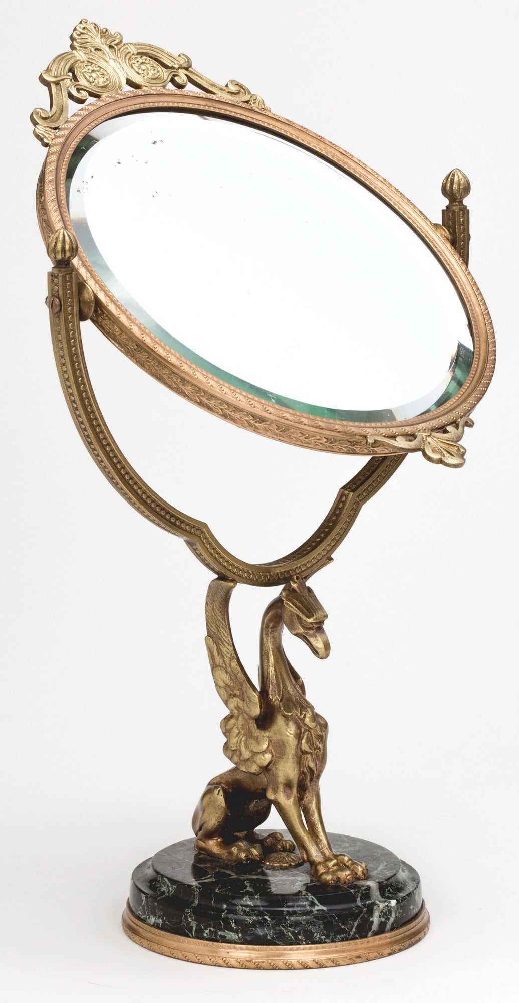 Bronze Griffin Vanity Table Mirror 1