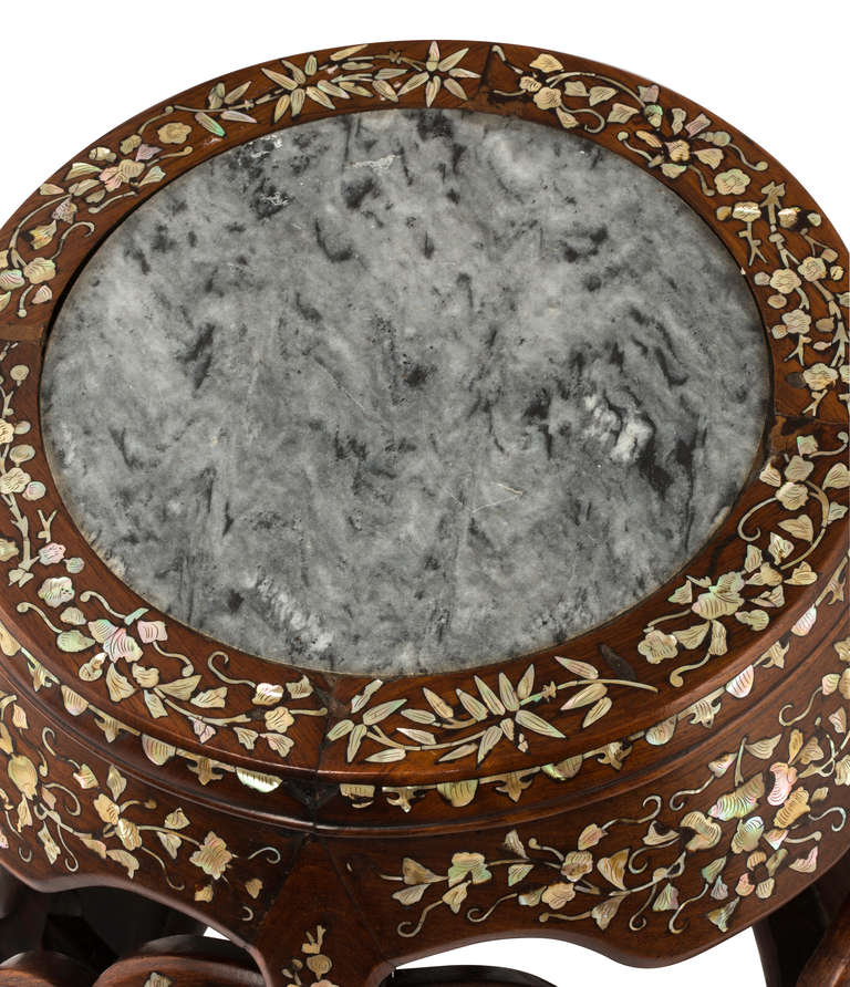 Round Mother of Pearl Inlay Table Stand 2