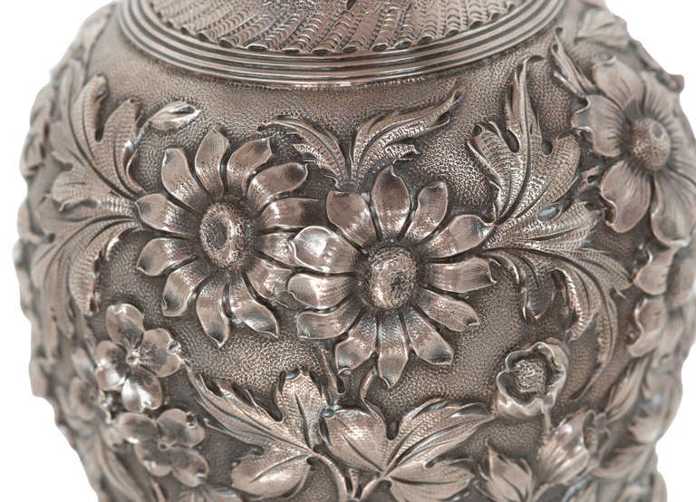 Superb Sterling Repousse Vase At 1stdibs