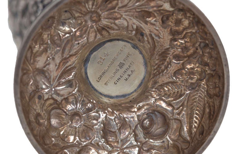 Superb Sterling Repousse Vase At 1stdibs